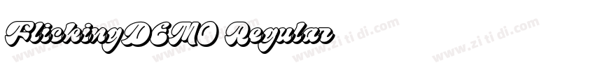 FlickingDEMO Regular字体转换